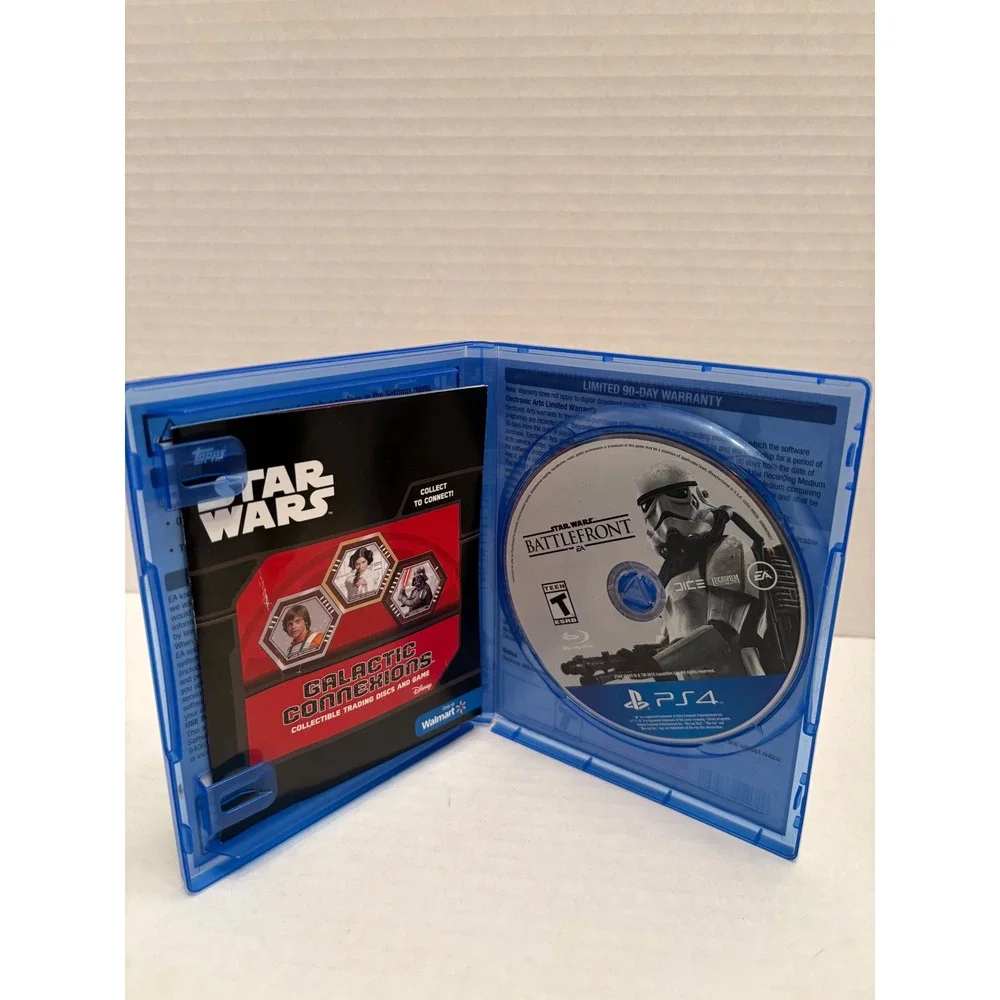 Star Wars Battlefront PS4 Walmart Edition with Topps Trading Disc Insert EA DICE